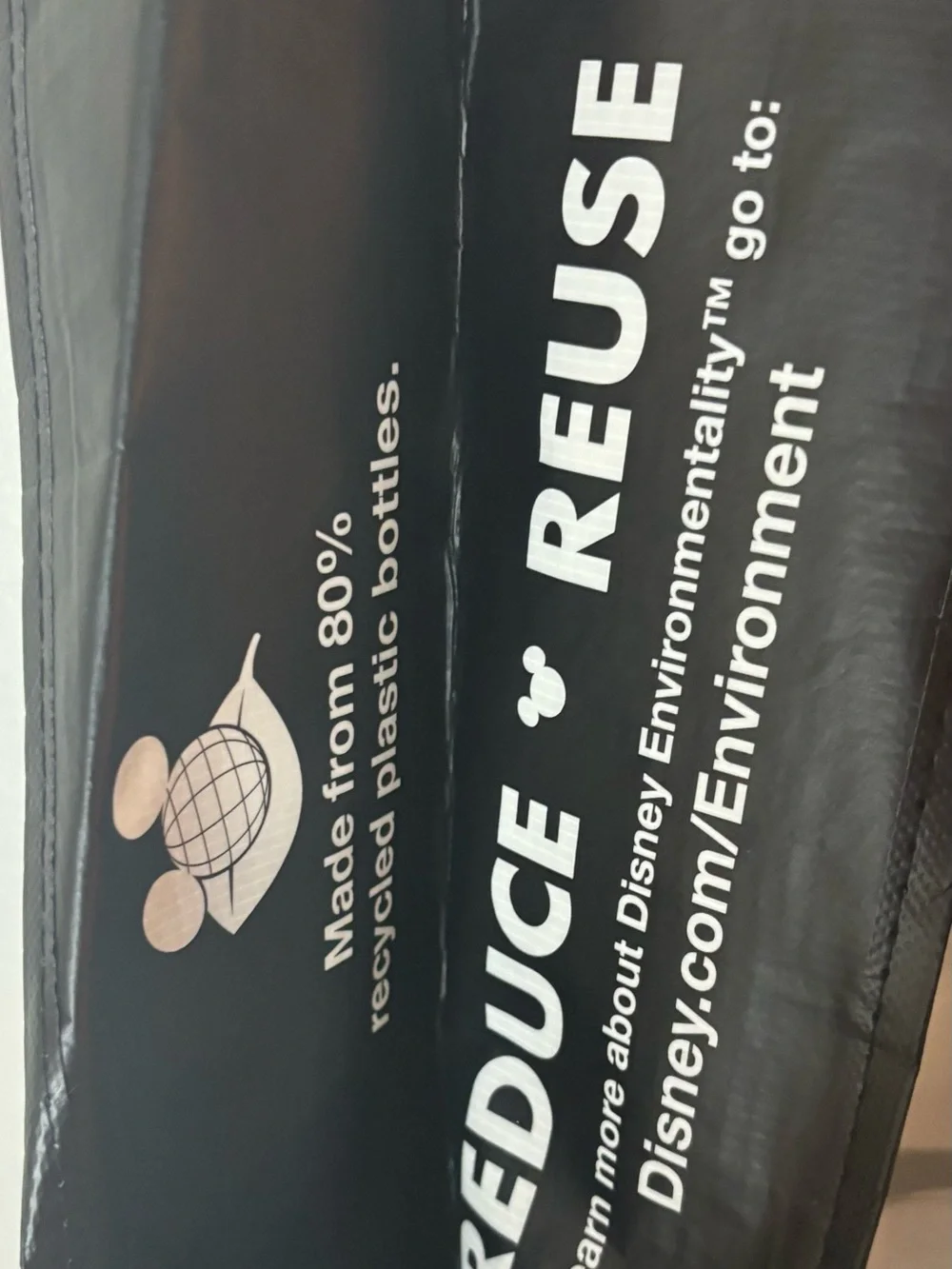 Disney Black and Gray EPCOT Tote Bag